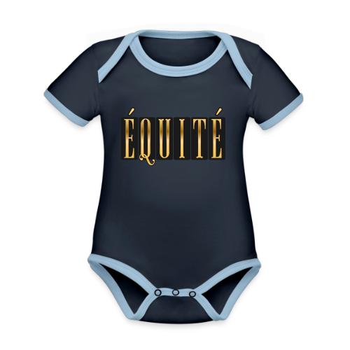 Golden Fairness - Organic Contrast SS Baby Bodysuit