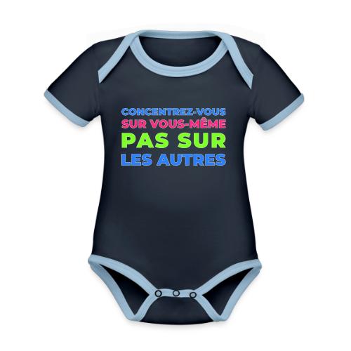 Refocus - Organic Contrast SS Baby Bodysuit