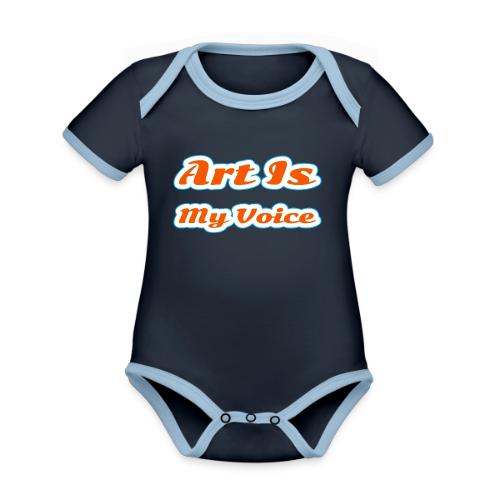 Art Is My Voice — Express Yourself Script - Organic Contrast SS Baby Bodysuit