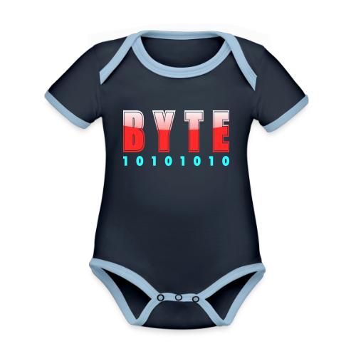 BYTE Binary Code Design - Organic Contrast SS Baby Bodysuit