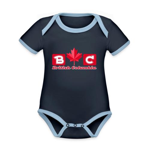 British Columbia, province of Canada - Organic Contrast SS Baby Bodysuit