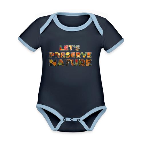 Let's Preserve Nature - Organic Contrast SS Baby Bodysuit