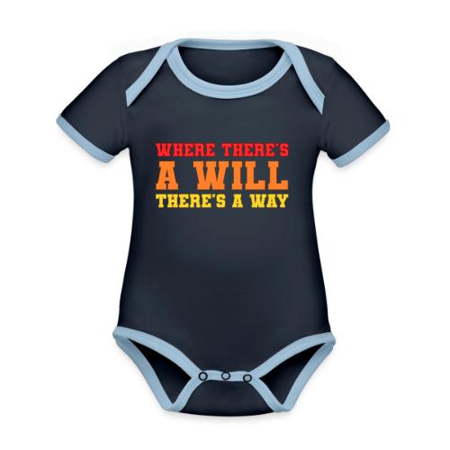 Willpower Wins - Organic Contrast SS Baby Bodysuit