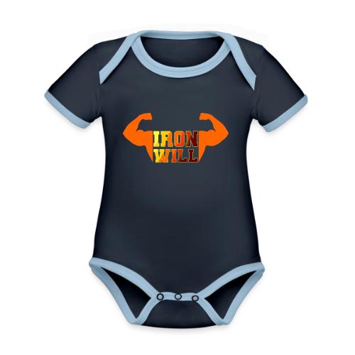 Bodybuilding: Iron Will Power - Organic Contrast SS Baby Bodysuit