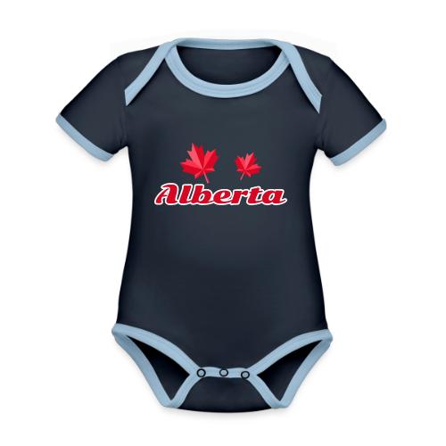 Alberta, province of Canada - Organic Contrast SS Baby Bodysuit