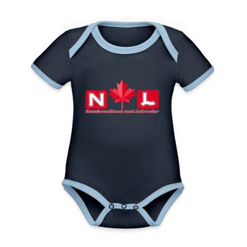 Newfoundland and Labrador, province of Canada - Organic Contrast SS Baby Bodysuit