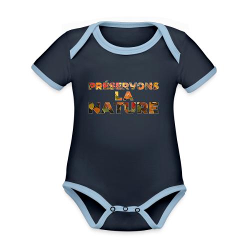 Preserving nature - Organic Contrast SS Baby Bodysuit