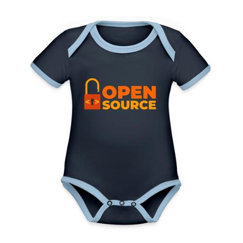 Open Source: Code is Freedom - Organic Contrast SS Baby Bodysuit