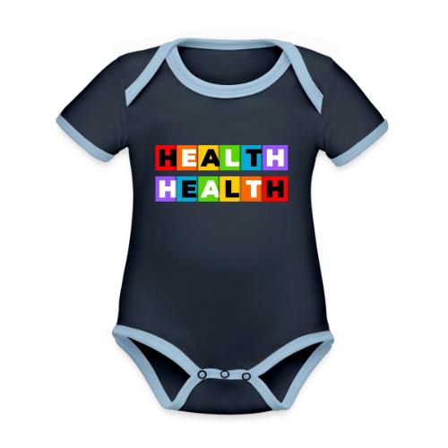 Health in Color - Organic Contrast SS Baby Bodysuit