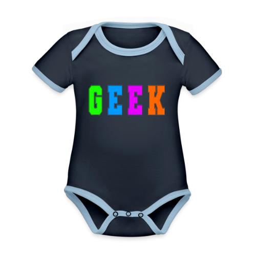 Certified Geek Mode - Organic Contrast SS Baby Bodysuit