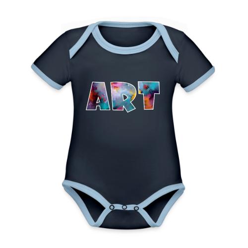 Art in Color - Organic Contrast SS Baby Bodysuit