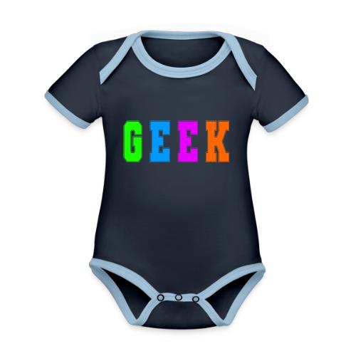 Certified Geek Mode - Organic Contrast SS Baby Bodysuit