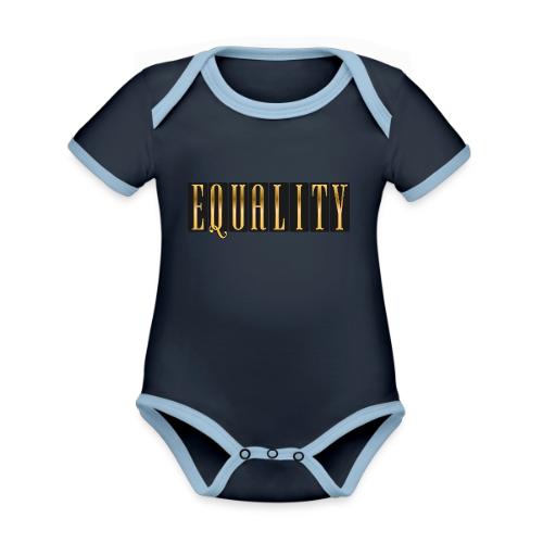 Golden Equality - Organic Contrast SS Baby Bodysuit