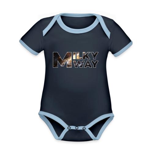 Milky Way Magic - Organic Contrast SS Baby Bodysuit