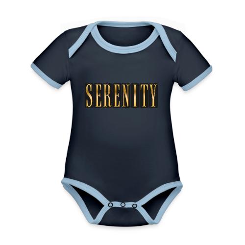 Serenity in Gold - Organic Contrast SS Baby Bodysuit
