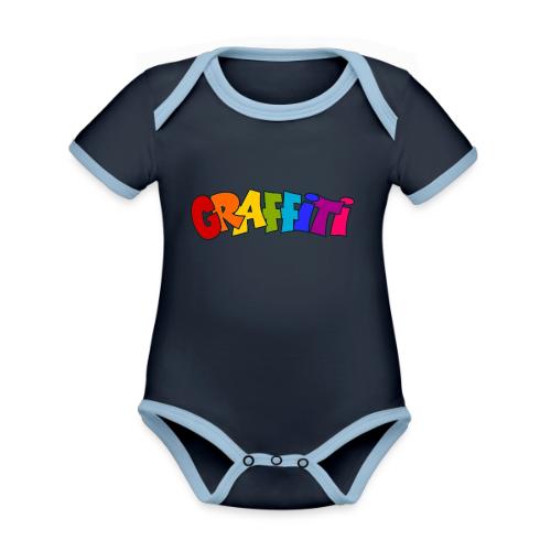 Graffiti - Organic Contrast SS Baby Bodysuit