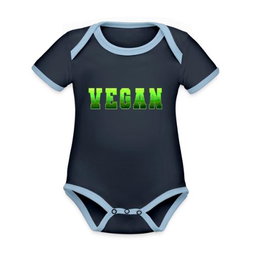 Green Wave Vegan - Organic Contrast SS Baby Bodysuit