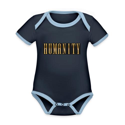 Golden Humanity Statement - Organic Contrast SS Baby Bodysuit