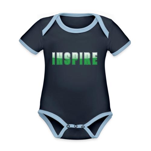 Inspire Word Art Design - Organic Contrast SS Baby Bodysuit