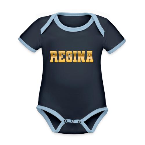 Regina - Organic Contrast SS Baby Bodysuit