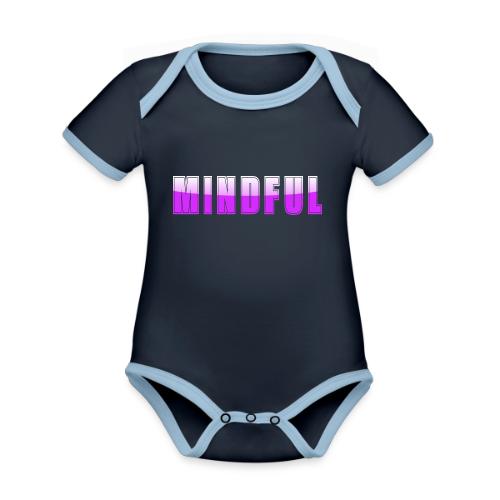 Mindful Typography Minimalist Design - Organic Contrast SS Baby Bodysuit