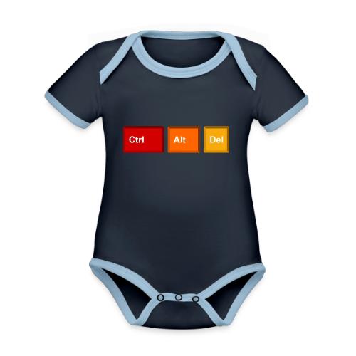 CTRL + ALT + DEL - Organic Contrast SS Baby Bodysuit