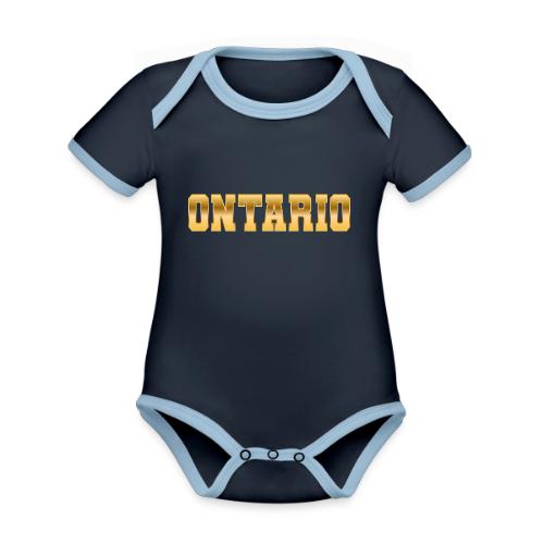 Ontario - Organic Contrast SS Baby Bodysuit