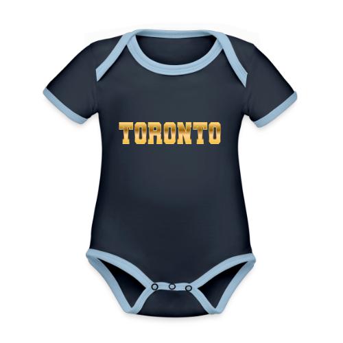 Toronto - Organic Contrast SS Baby Bodysuit