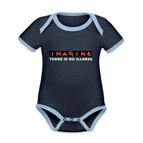Imagine there is no illness - Organic Contrast SS Baby Bodysuit