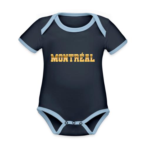 Montréal - Organic Contrast SS Baby Bodysuit