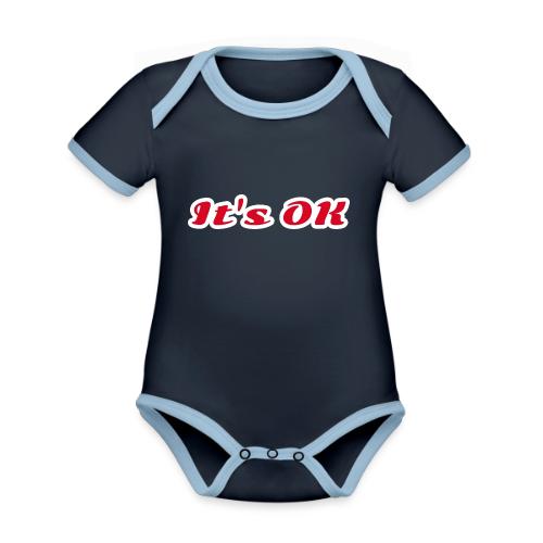 It’s OK Statement - Organic Contrast SS Baby Bodysuit