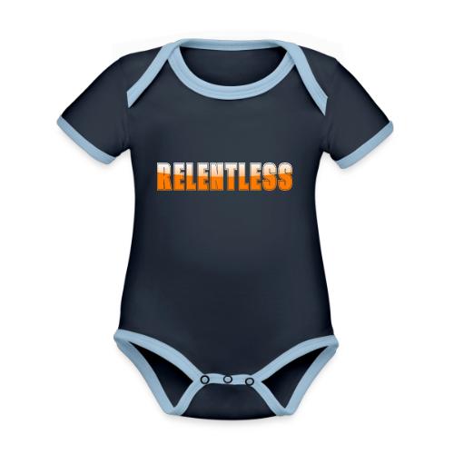Relentless Motivation Design – Bold Statement - Organic Contrast SS Baby Bodysuit