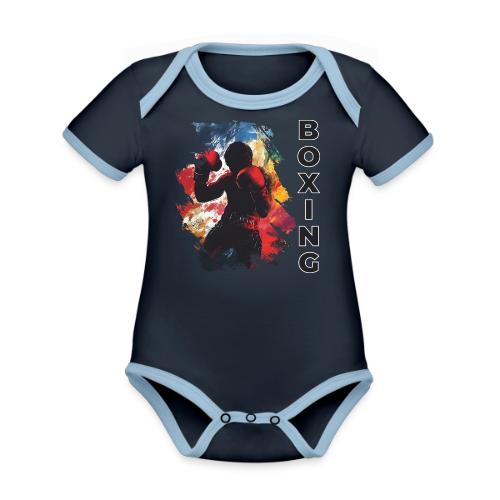 Boxing Drive - Organic Contrast SS Baby Bodysuit