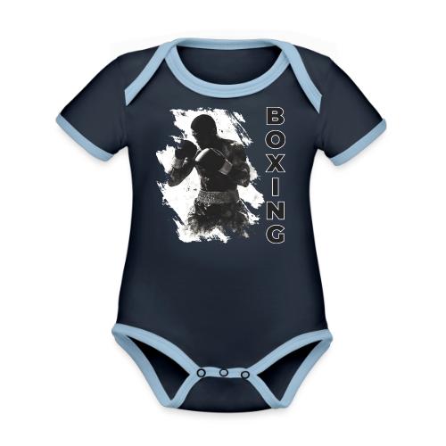 Boxing Vibes - Organic Contrast SS Baby Bodysuit