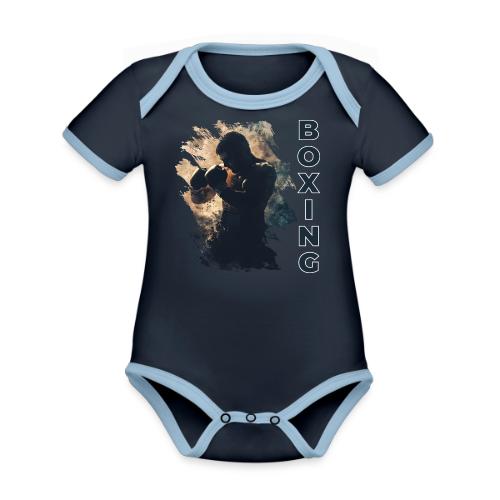 Boxing Ready - Organic Contrast SS Baby Bodysuit