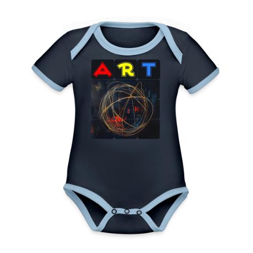 Echoes of Art - Organic Contrast SS Baby Bodysuit