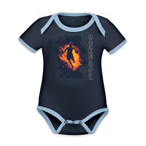 Basketball Focus - Organic Contrast SS Baby Bodysuit