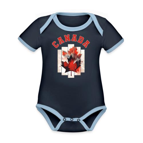 Heart of Canada Art - Organic Contrast SS Baby Bodysuit
