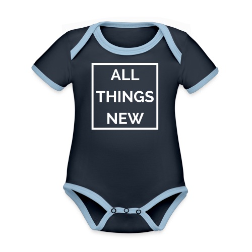All Things New - Organic Contrast SS Baby Bodysuit