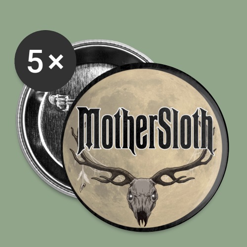 MotherSloth Skull Button - Buttons small 1'' (5-pack)