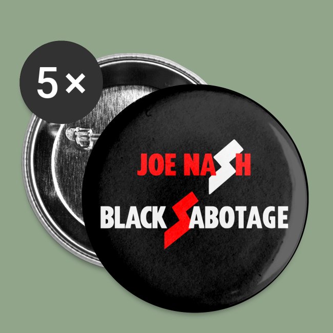 Joe Nash Black Sabotage Button