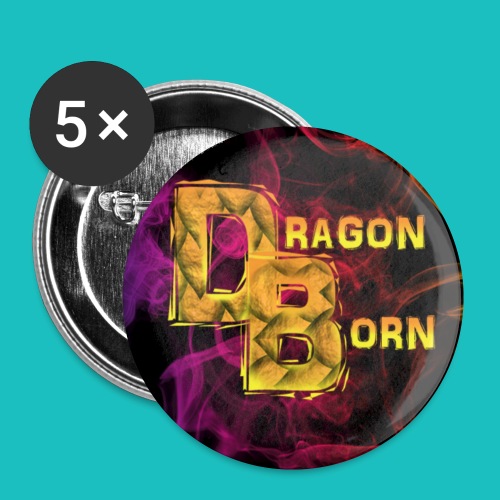 DragonBorn Logo - Buttons small 1'' (5-pack)