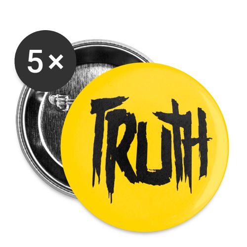 TruthLogo01 Black png - Buttons small 1'' (5-pack)