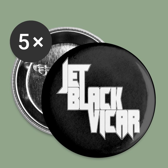Jet Black Vicar Logo button