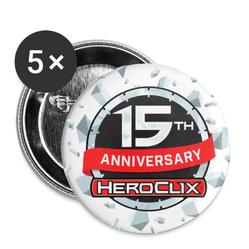 HeroClix 15th Anniversary - Buttons small 1'' (5-pack)