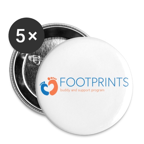 Footprints - Buttons small 1'' (5-pack)