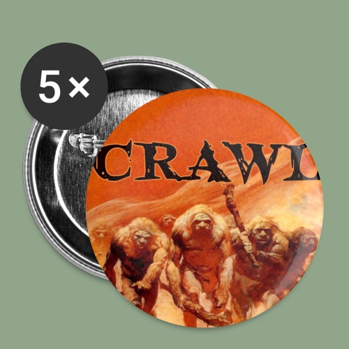 Crawl Neanderthal Button - Buttons small 1'' (5-pack)