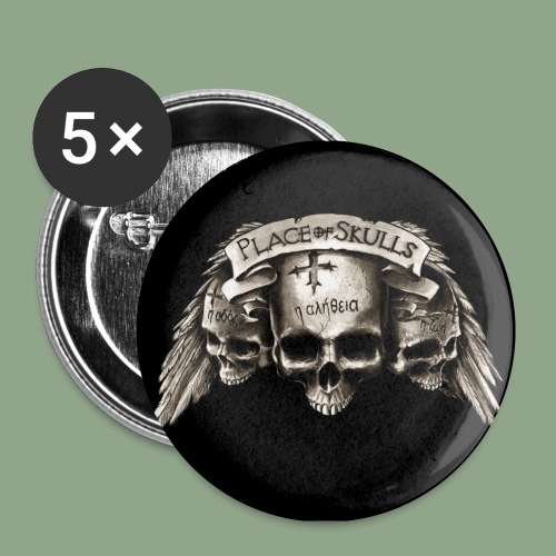 Place of Skulls 3 Skulls button - Buttons small 1'' (5-pack)
