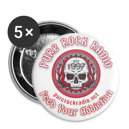 PUREROCKRADIO darkback radioflag PNG png - Buttons small 1'' (5-pack)