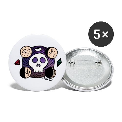 Moon Skull from Outer Space - Buttons small 1'' (5-pack)